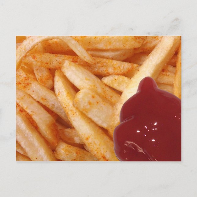 Carte Postale French Fries and Ketchup (Devant)