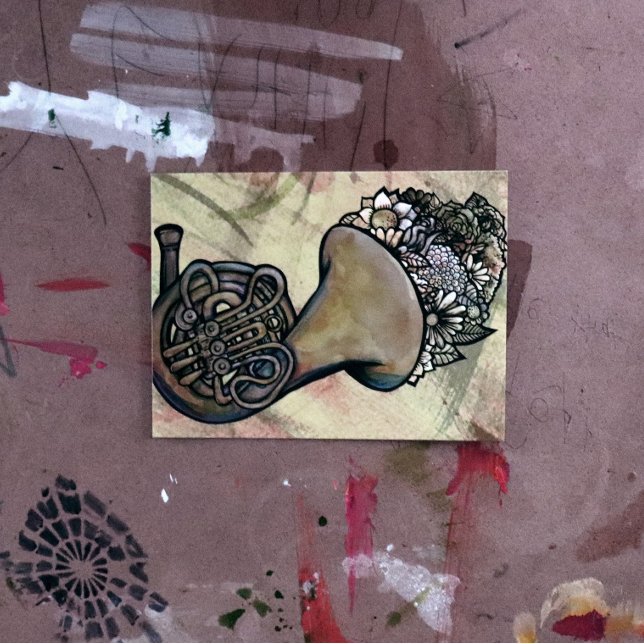 Carte Postale French Horn Band Classe Musique professeur (Créateur téléchargé)