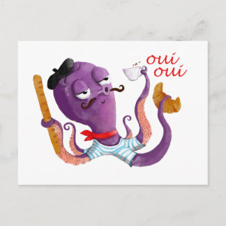 Carte Postale French Octopus