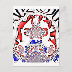 Carte Postale French Twist Hakuna Matata : Unique Mélange Cultur