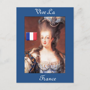 Carte postale French Vive La France Marie Antoinet