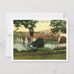 Carte Postale Frenchtown NJ Delaware River Bridge 1910