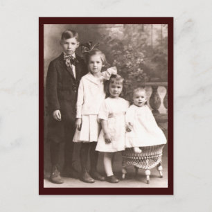 Carte Postale Frère vintage & Soeurs