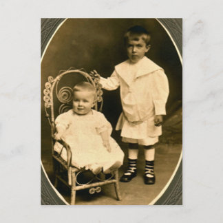 Carte Postale Frères nés, Amis inconnus