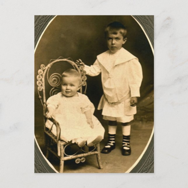 Carte Postale Frères nés, Amis inconnus (Devant)