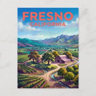 Carte Postale Fresno, Californie Californie