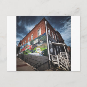 Carte Postale Fresque de Covington sur un bâtiment historique en