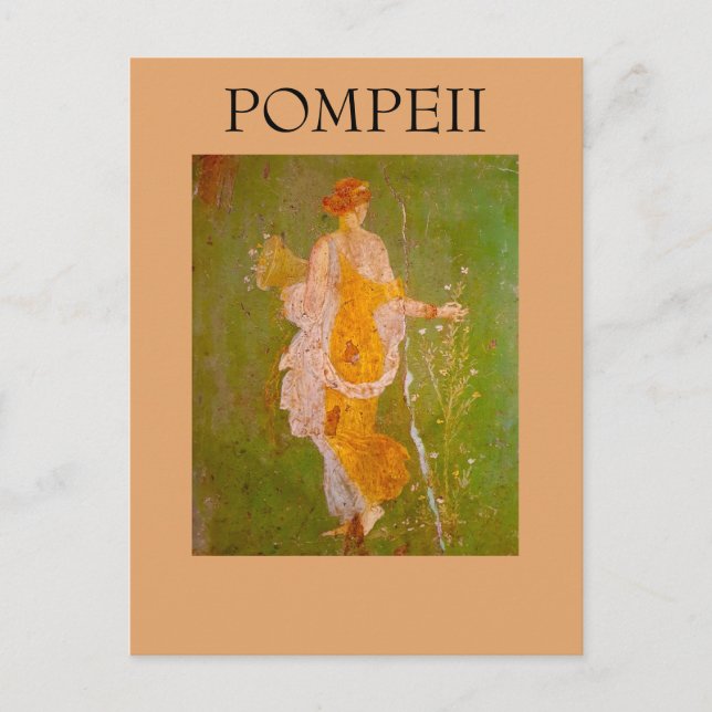 Carte Postale Fresque de Flore dans la Villa d'Ariadne, Pompéi	 (Devant)