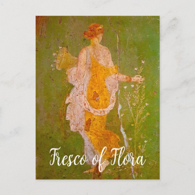 Carte Postale Fresque de Flore dans la Villa d'Ariadne, Pompéi	 (Devant)
