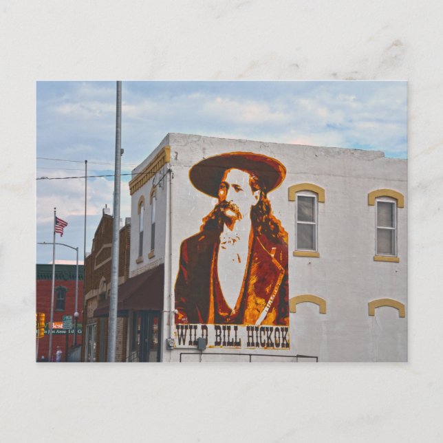 Carte Postale Fresque de Wild Bill Hickok, Abilene, Kansas (Devant)
