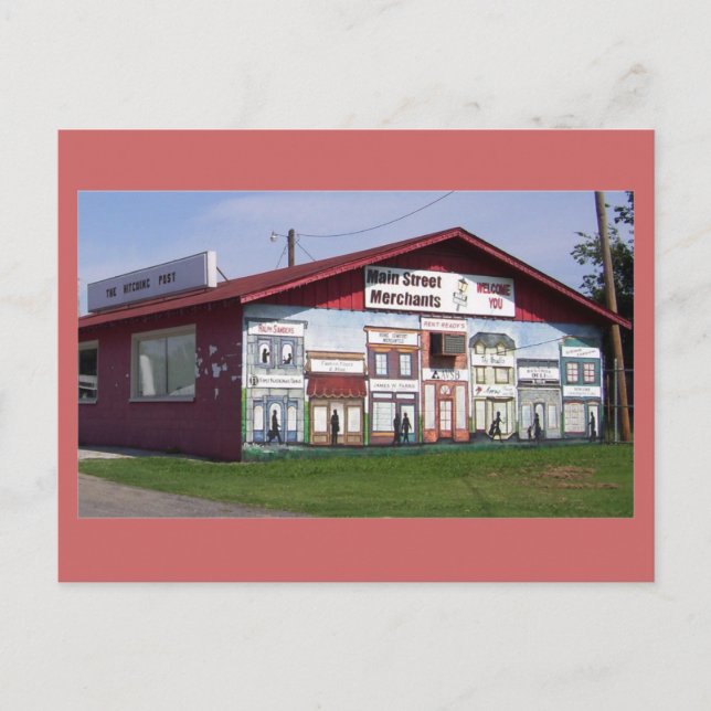 Carte Postale Fresque des commerçants de Main Street (Devant)