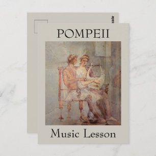 Carte Postale Fresque d'une leçon de musique, Pompéi