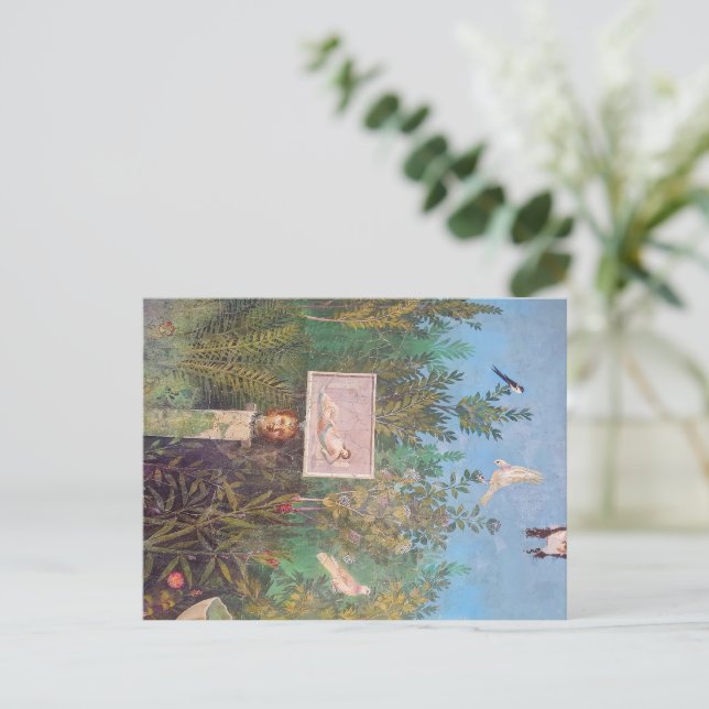 Carte Postale Fresque d'une scène de jardin, Pompéi (Debout devant)
