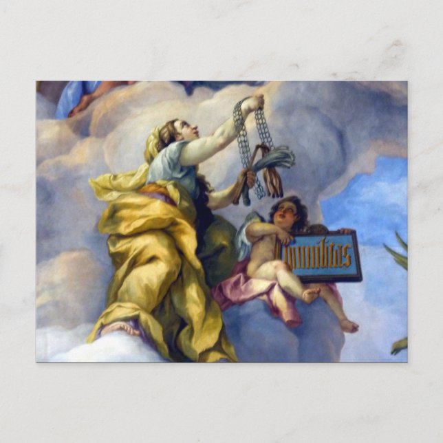 Carte Postale fresque prier (Devant)