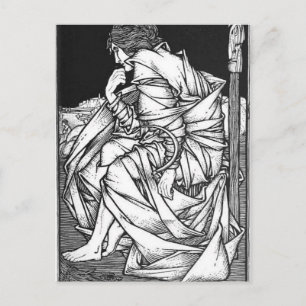 Carte Postale Frey assis sur le trône d'Odin