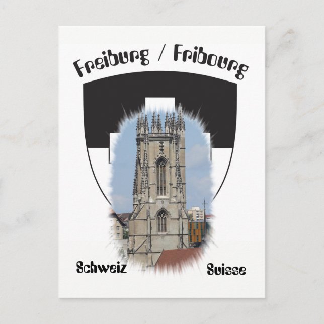 Carte Postale Fribourg (Devant)