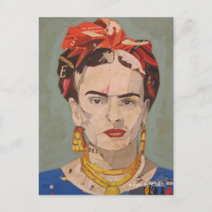 Carte Postale Frida Kahlo en Coyoacá n Portrait