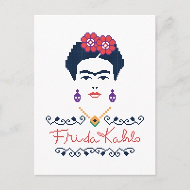 Carte Postale Frida Kahlo | Viva Mexico (Devant)
