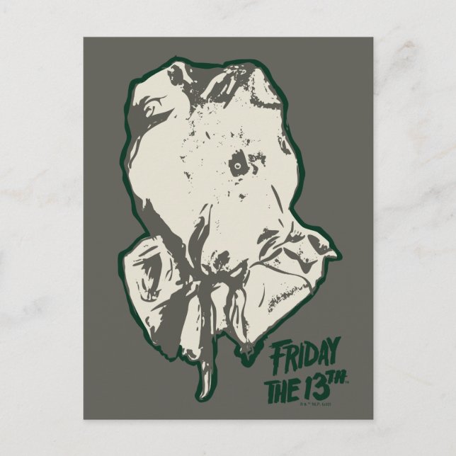 Carte Postale Friday the 13th | Jason Voorhees Burlap Sack (Devant)