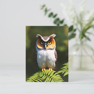 Carte Postale "Frieda the Screech Owl : A Nocturnal Beauty"