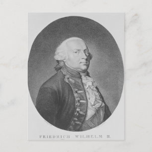 Carte Postale Friedrich Guillaume II de Prusse