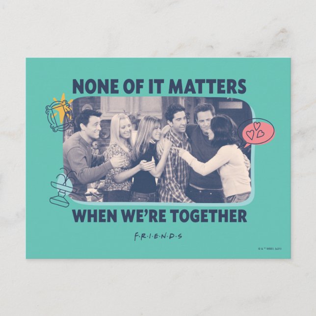 Carte Postale FRIENDS™ | Câlin de groupe (Devant)