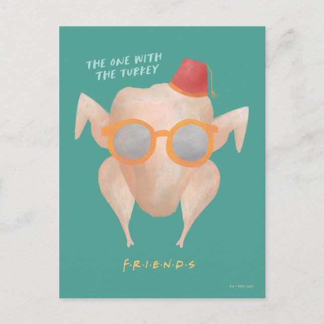 Carte Postale FRIENDS™ | Celui avec la dinde (Devant)