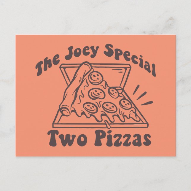 Carte Postale FRIENDS™ | Citation Joey Pizza (Devant)