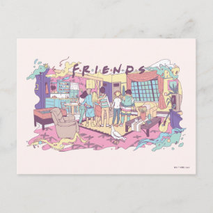 Carte Postale FRIENDS™ Dessin animé d'appartement