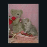 Carte Postale Friends forever<br><div class="desc">Bear Necessities,  une collection de nounours "habillés" qui s'amusent. Choisissez celui que vous voulez ou collectez la série. Essayez notre "CreateABearé Zazzle shop pour plus d'ours enchanteurs.</div>