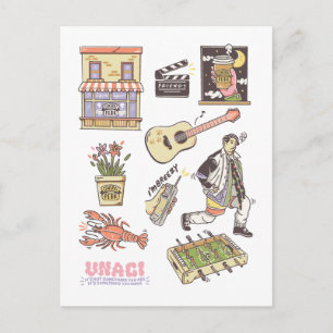 Carte Postale FRIENDS™   Icônes de dessin animé Graphique