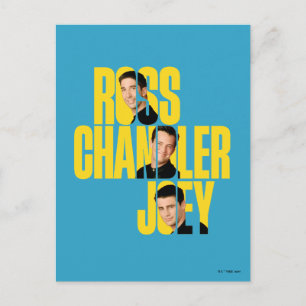 Carte Postale FRIENDS™ Ross, Chandler et Joey