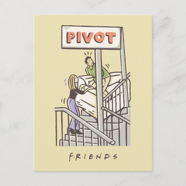 Carte Postale FRIENDS™ | Ross et Rachel PIVOT (Devant)