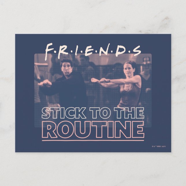 Carte Postale FRIENDS™ | S'en tenir à la Routine (Devant)