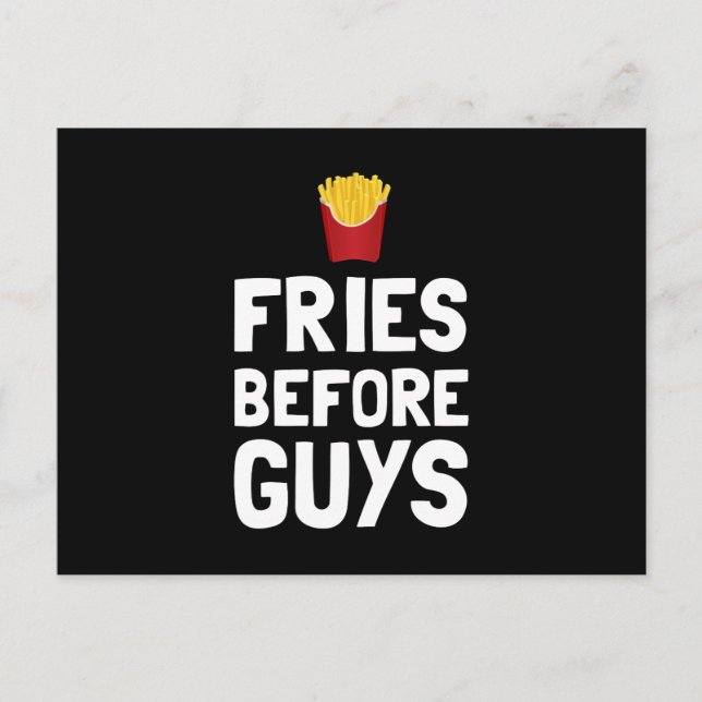 Carte Postale Fries avant les garçons (Devant)