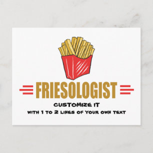 Carte Postale Fries françaises amusantes