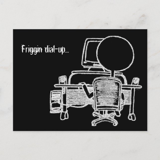 Carte postale Friggin Dial-up (Devant)