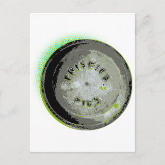 Carte Postale Frisbee Pie Tin Earth Couleurs