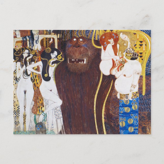 Carte Postale Frise Beethoven (détail), Gustav Klimt (Devant)