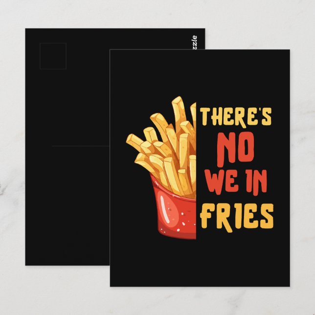 Carte Postale frites (Devant / Derrière)
