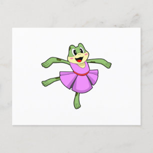 Carte Postale Frog Ballet Dance