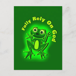 Carte Postale FROG Pleinement confiance en Dieu