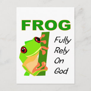 Carte Postale FROG, Pleinement confiance en Dieu