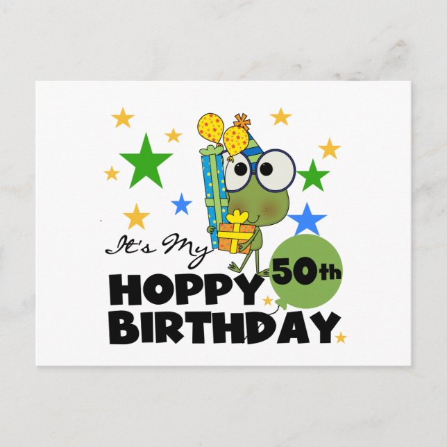 Carte Postale Froggie Hoppy 50e anniversaire (Devant)