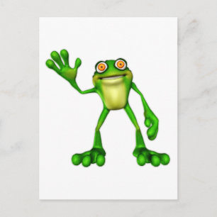 Carte Postale Froggie la chouette grenouille à caricatures