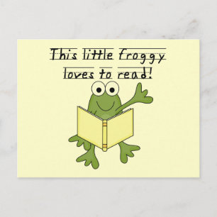 Carte Postale Froggy aime lire les T-shirts et les cadeaux