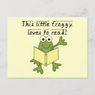 Carte Postale Froggy aime lire les T-shirts et les cadeaux
