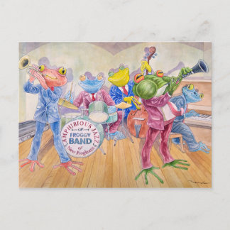 Carte postale "Froggy Band"