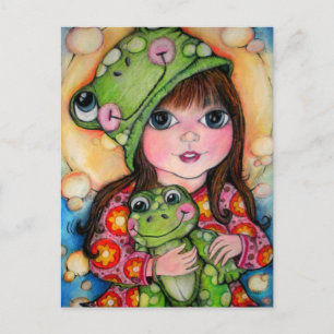 Carte Postale Froggy Fun - Ribbit - Conception de grenouille