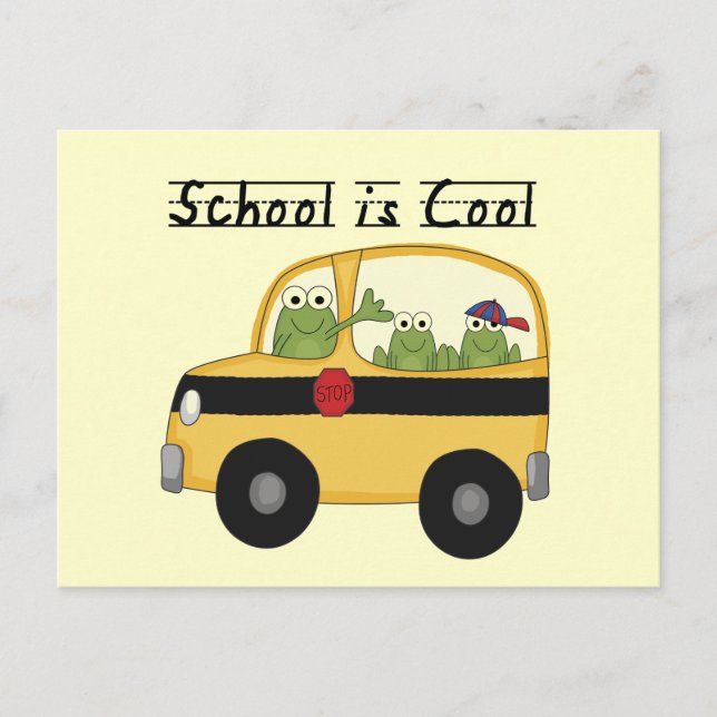 Carte Postale Frogs School est un T-shirt et un cadeau Cool (Devant)